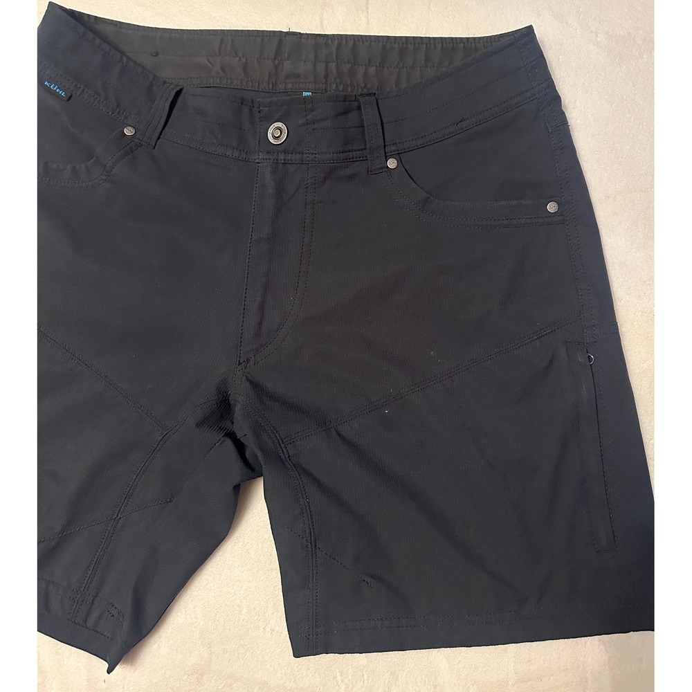 Kuhl Renegade Shorts Mens 34 Black Softshell Hiking Outdoor Technical Cargo - Picture 6 of 15
